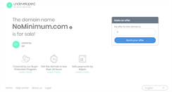 Desktop Screenshot of nominimum.com