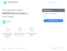 Tablet Screenshot of nominimum.com